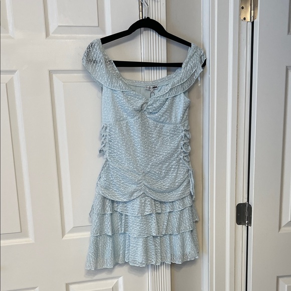Light Blue Ruffled Dress - Picture 1 of 1